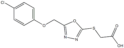 2-{[5-(4-chlorophenoxymethyl)-1,3,4-oxadiazol-2-yl]sulfanyl}acetic acid