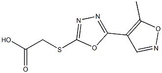 2-{[5-(5-methyl-1,2-oxazol-4-yl)-1,3,4-oxadiazol-2-yl]sulfanyl}acetic acid