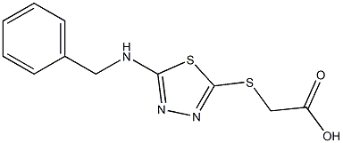2-{[5-(benzylamino)-1,3,4-thiadiazol-2-yl]sulfanyl}acetic acid Structure