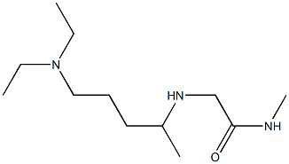 2-{[5-(diethylamino)pentan-2-yl]amino}-N-methylacetamide,,结构式