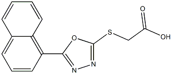 2-{[5-(naphthalen-1-yl)-1,3,4-oxadiazol-2-yl]sulfanyl}acetic acid Structure