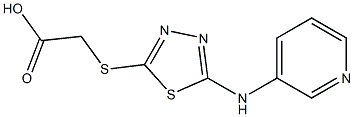 2-{[5-(pyridin-3-ylamino)-1,3,4-thiadiazol-2-yl]sulfanyl}acetic acid 结构式