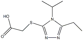 2-{[5-ethyl-4-(propan-2-yl)-4H-1,2,4-triazol-3-yl]sulfanyl}acetic acid