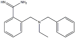 2-{[benzyl(ethyl)amino]methyl}benzene-1-carboximidamide Structure