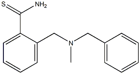 2-{[benzyl(methyl)amino]methyl}benzenecarbothioamide Structure