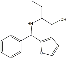 2-{[furan-2-yl(phenyl)methyl]amino}butan-1-ol Structure