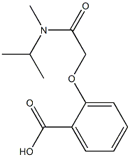 2-{[methyl(propan-2-yl)carbamoyl]methoxy}benzoic acid Struktur