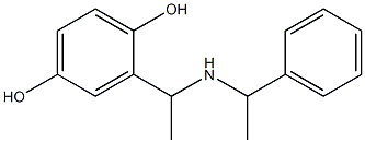 2-{1-[(1-phenylethyl)amino]ethyl}benzene-1,4-diol Structure