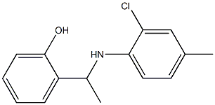 2-{1-[(2-chloro-4-methylphenyl)amino]ethyl}phenol Structure