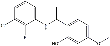 2-{1-[(3-chloro-2-fluorophenyl)amino]ethyl}-5-methoxyphenol Structure