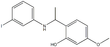 2-{1-[(3-iodophenyl)amino]ethyl}-5-methoxyphenol 结构式