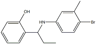 2-{1-[(4-bromo-3-methylphenyl)amino]propyl}phenol