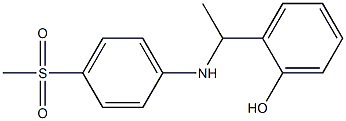 2-{1-[(4-methanesulfonylphenyl)amino]ethyl}phenol Structure