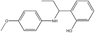 2-{1-[(4-methoxyphenyl)amino]propyl}phenol,,结构式