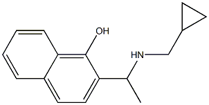 2-{1-[(cyclopropylmethyl)amino]ethyl}naphthalen-1-ol Structure