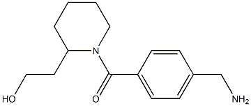 2-{1-[4-(aminomethyl)benzoyl]piperidin-2-yl}ethanol,,结构式