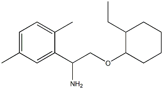 2-{1-amino-2-[(2-ethylcyclohexyl)oxy]ethyl}-1,4-dimethylbenzene 结构式
