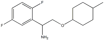 2-{1-amino-2-[(4-methylcyclohexyl)oxy]ethyl}-1,4-difluorobenzene Structure