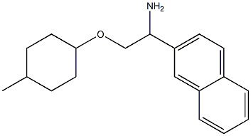 2-{1-amino-2-[(4-methylcyclohexyl)oxy]ethyl}naphthalene 结构式