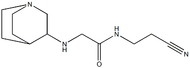 2-{1-azabicyclo[2.2.2]octan-3-ylamino}-N-(2-cyanoethyl)acetamide