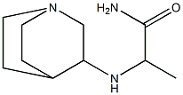 2-{1-azabicyclo[2.2.2]octan-3-ylamino}propanamide|