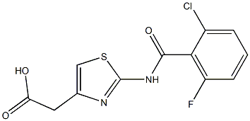 2-{2-[(2-chloro-6-fluorobenzene)amido]-1,3-thiazol-4-yl}acetic acid