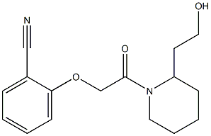  2-{2-[2-(2-hydroxyethyl)piperidin-1-yl]-2-oxoethoxy}benzonitrile