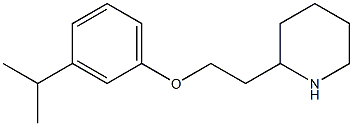 2-{2-[3-(propan-2-yl)phenoxy]ethyl}piperidine,,结构式