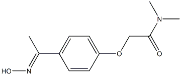 2-{4-[(1E)-N-hydroxyethanimidoyl]phenoxy}-N,N-dimethylacetamide,,结构式