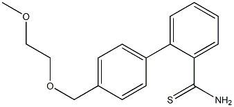 2-{4-[(2-methoxyethoxy)methyl]phenyl}benzene-1-carbothioamide 化学構造式