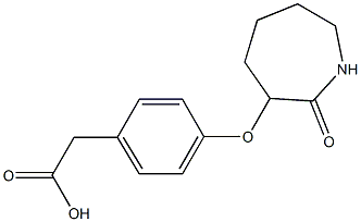 2-{4-[(2-oxoazepan-3-yl)oxy]phenyl}acetic acid Structure