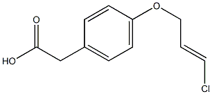 2-{4-[(3-chloroprop-2-en-1-yl)oxy]phenyl}acetic acid,,结构式