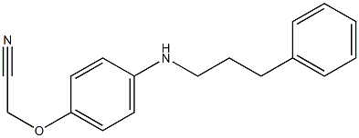 2-{4-[(3-phenylpropyl)amino]phenoxy}acetonitrile Structure