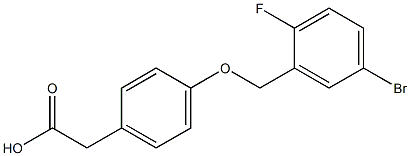 2-{4-[(5-bromo-2-fluorophenyl)methoxy]phenyl}acetic acid