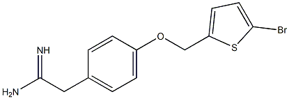 2-{4-[(5-bromothien-2-yl)methoxy]phenyl}ethanimidamide Structure
