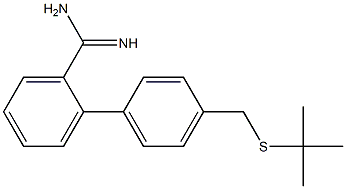  2-{4-[(tert-butylsulfanyl)methyl]phenyl}benzene-1-carboximidamide