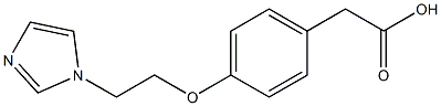 2-{4-[2-(1H-imidazol-1-yl)ethoxy]phenyl}acetic acid Structure