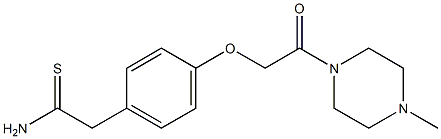 2-{4-[2-(4-methylpiperazin-1-yl)-2-oxoethoxy]phenyl}ethanethioamide|