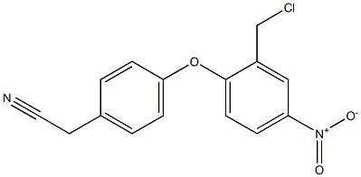 2-{4-[2-(chloromethyl)-4-nitrophenoxy]phenyl}acetonitrile