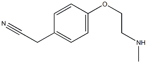 2-{4-[2-(methylamino)ethoxy]phenyl}acetonitrile 化学構造式