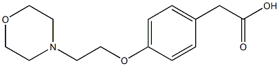 2-{4-[2-(morpholin-4-yl)ethoxy]phenyl}acetic acid 结构式