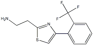 2-{4-[2-(trifluoromethyl)phenyl]-1,3-thiazol-2-yl}ethanamine Structure