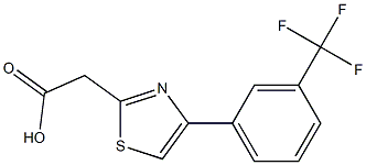 2-{4-[3-(trifluoromethyl)phenyl]-1,3-thiazol-2-yl}acetic acid|