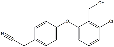 2-{4-[3-chloro-2-(hydroxymethyl)phenoxy]phenyl}acetonitrile