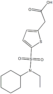 2-{5-[cyclohexyl(ethyl)sulfamoyl]thiophen-2-yl}acetic acid