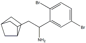 2-{bicyclo[2.2.1]heptan-2-yl}-1-(2,5-dibromophenyl)ethan-1-amine,,结构式