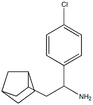 2-{bicyclo[2.2.1]heptan-2-yl}-1-(4-chlorophenyl)ethan-1-amine 结构式