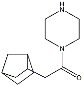2-{bicyclo[2.2.1]heptan-2-yl}-1-(piperazin-1-yl)ethan-1-one,,结构式