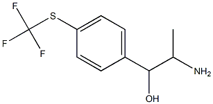 2-amino-1-{4-[(trifluoromethyl)sulfanyl]phenyl}propan-1-ol Structure