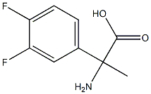 2-amino-2-(3,4-difluorophenyl)propanoic acid,,结构式